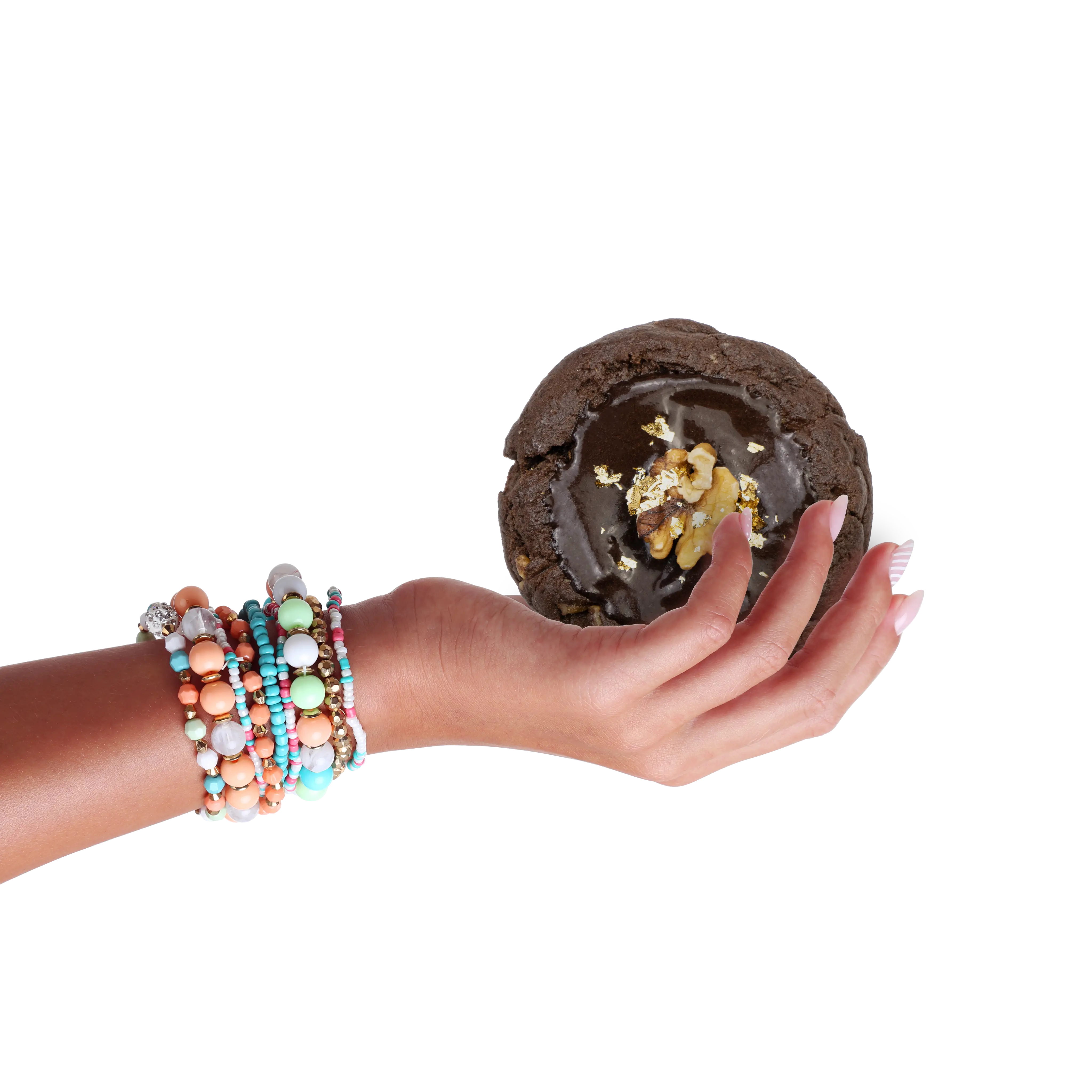 Image of a hand with a cake